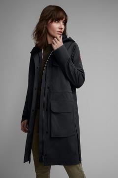 Chamarras Canada Goose Mujer Outlet - Seaboard Chubasquero Negros KV8204137